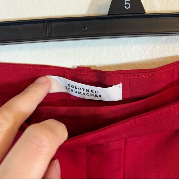 Dorothee Schumacher Women’s Red Trousers Dress Pants - Picture 4 of 12